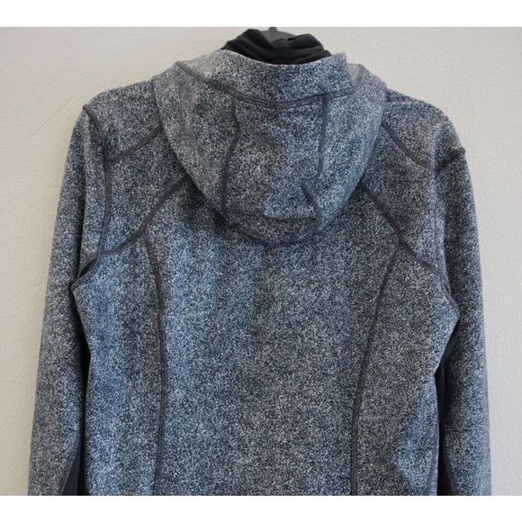 Lululemon Women's Sz 12 Rio Mist White Black Daily Practice Hooded Jacket - Picture 4 of 6